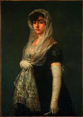 Francisco de Goya Joven dama con mantilla y basquina Germany oil painting art